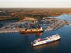 Flygbild över Stockholm Norvik Hamn